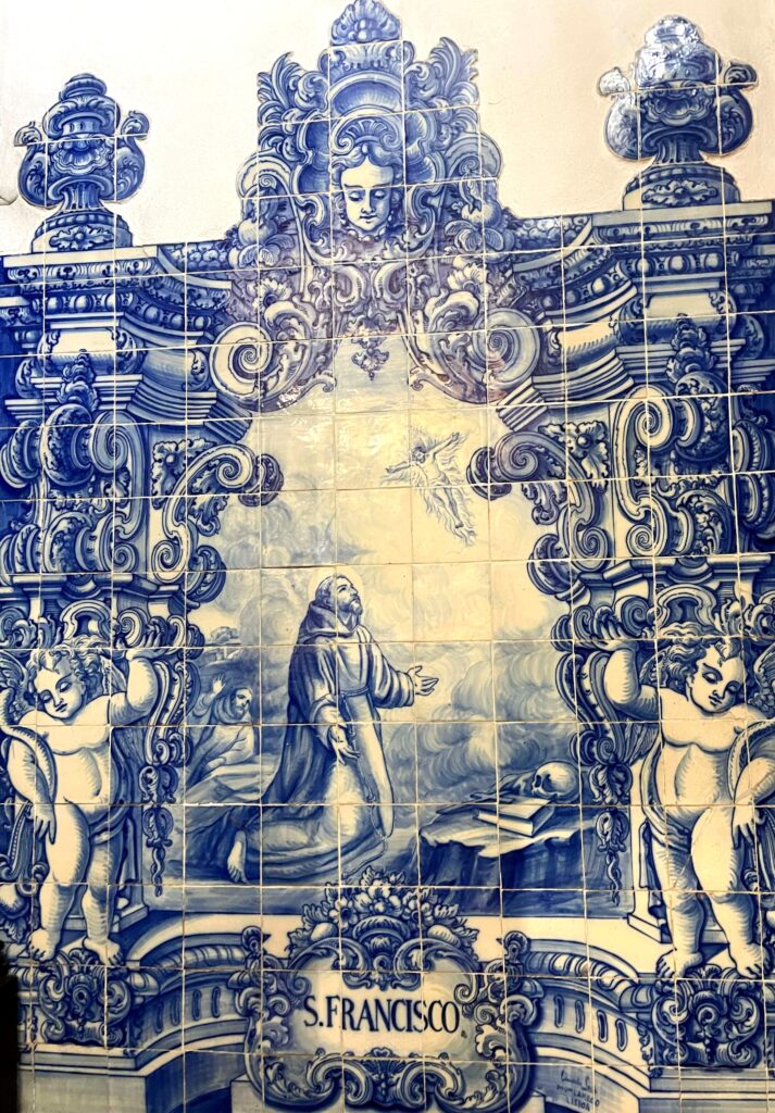 Azulejo background.