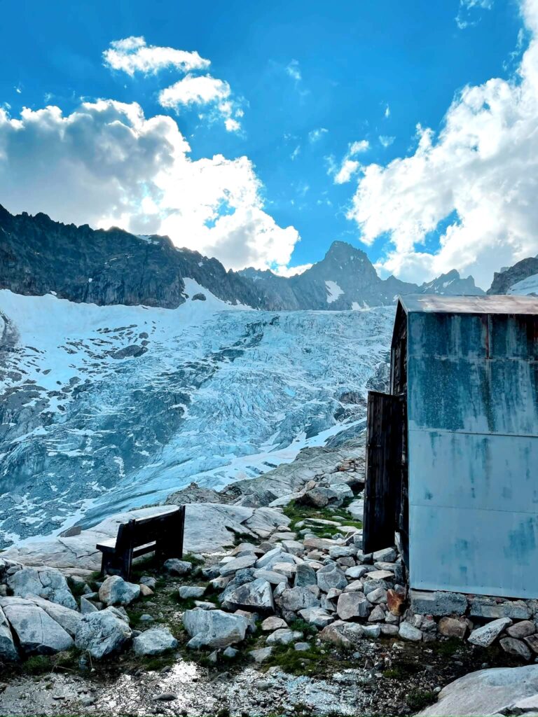 Glacier in Valais, Switzerland