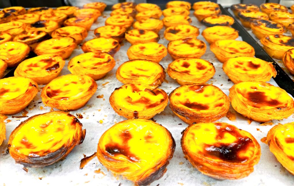 Portuguese custard treats straight from the oven