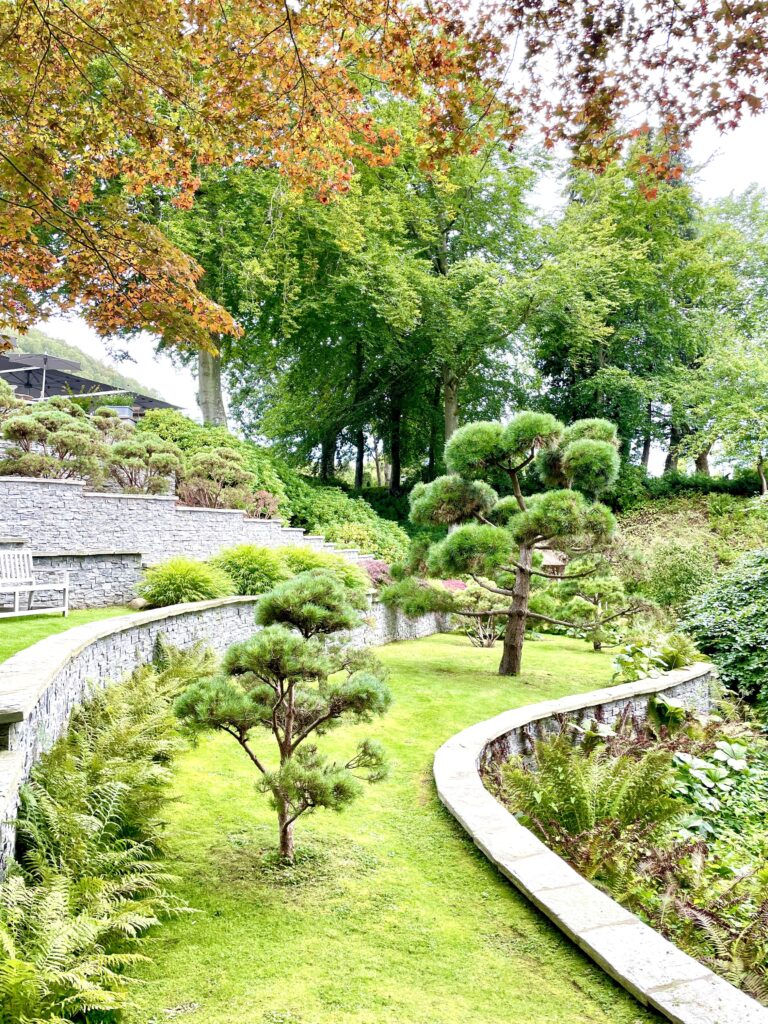 Terraced Japanese garden 