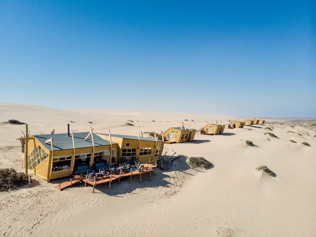 Eco-lodges in Namibian desert
