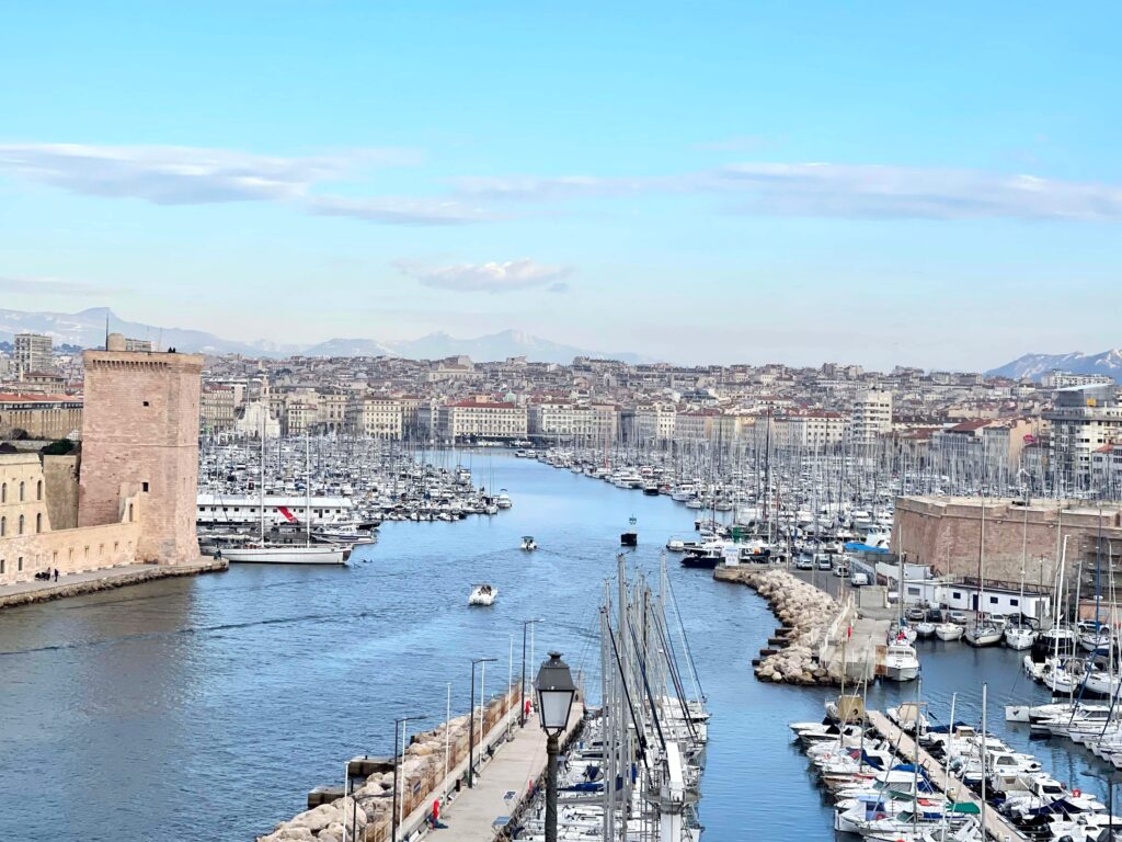 View of Old Port in Marseille, France