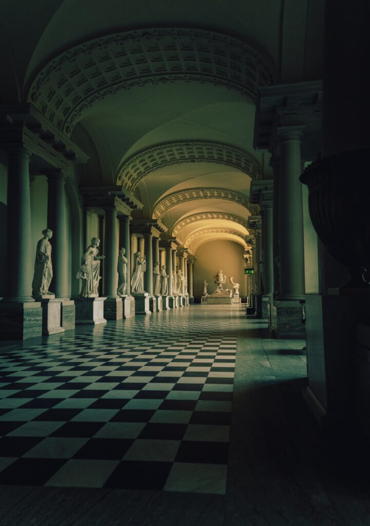 Hallway in Stockholm Royal castle.