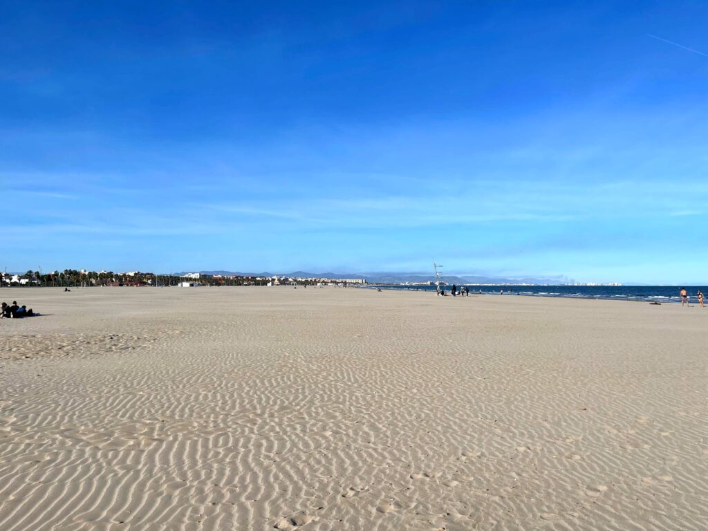 Sand beach in Valencia