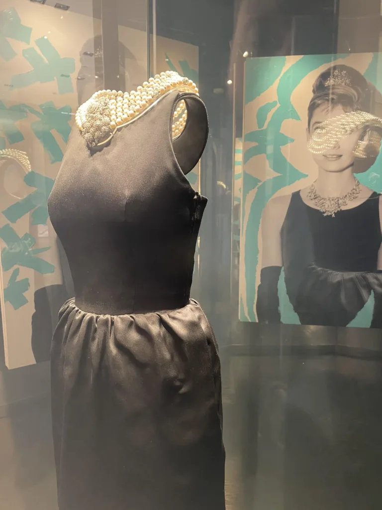 Black dress made famous by Audrey Hepburn in Breakfast at Tiffany's.