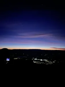 Night view from mountain 