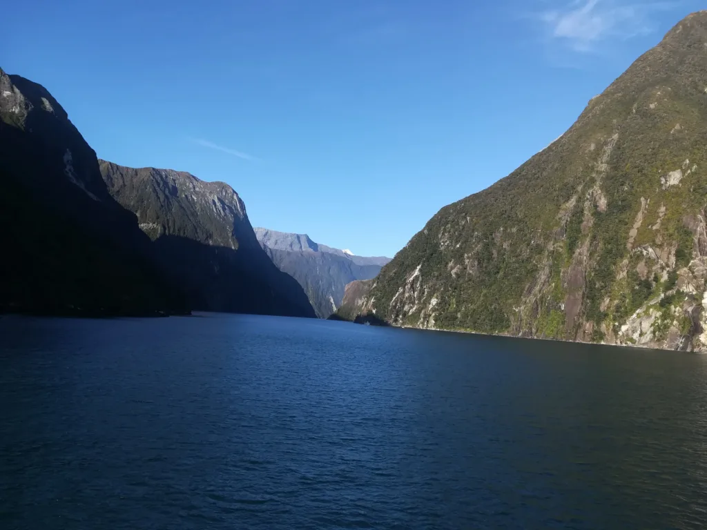 Fiord seen from boat