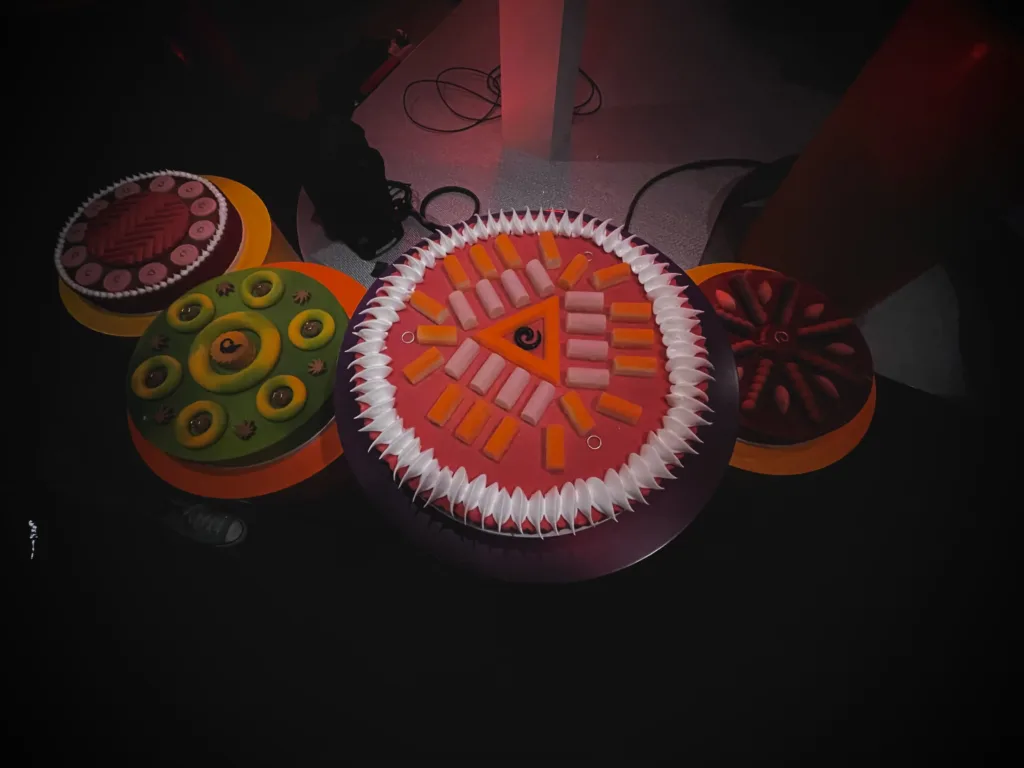 Colourful cakes