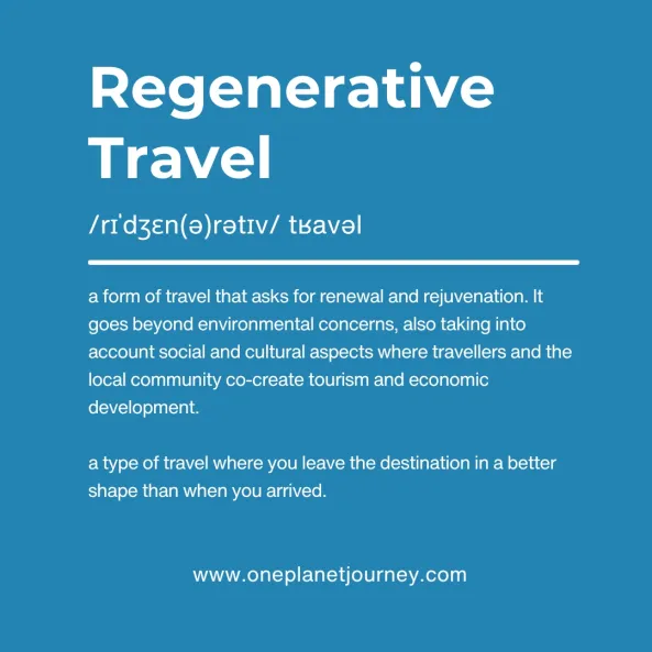 Definition of the word Regenerative Travel