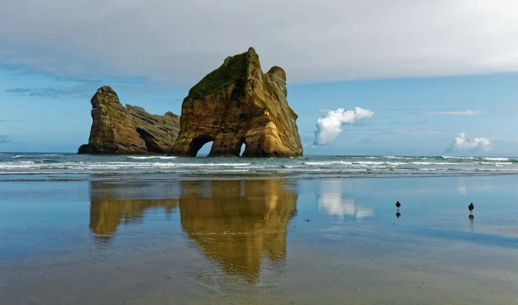 Rock formation in the sea