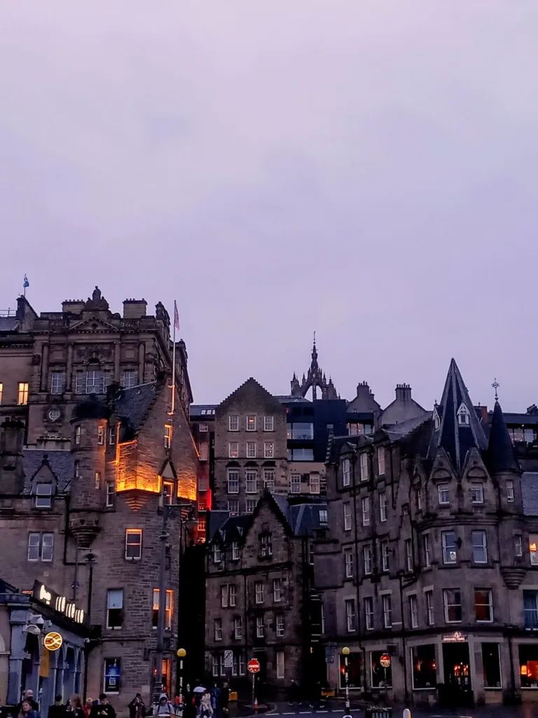 Collection of buildings close to each other