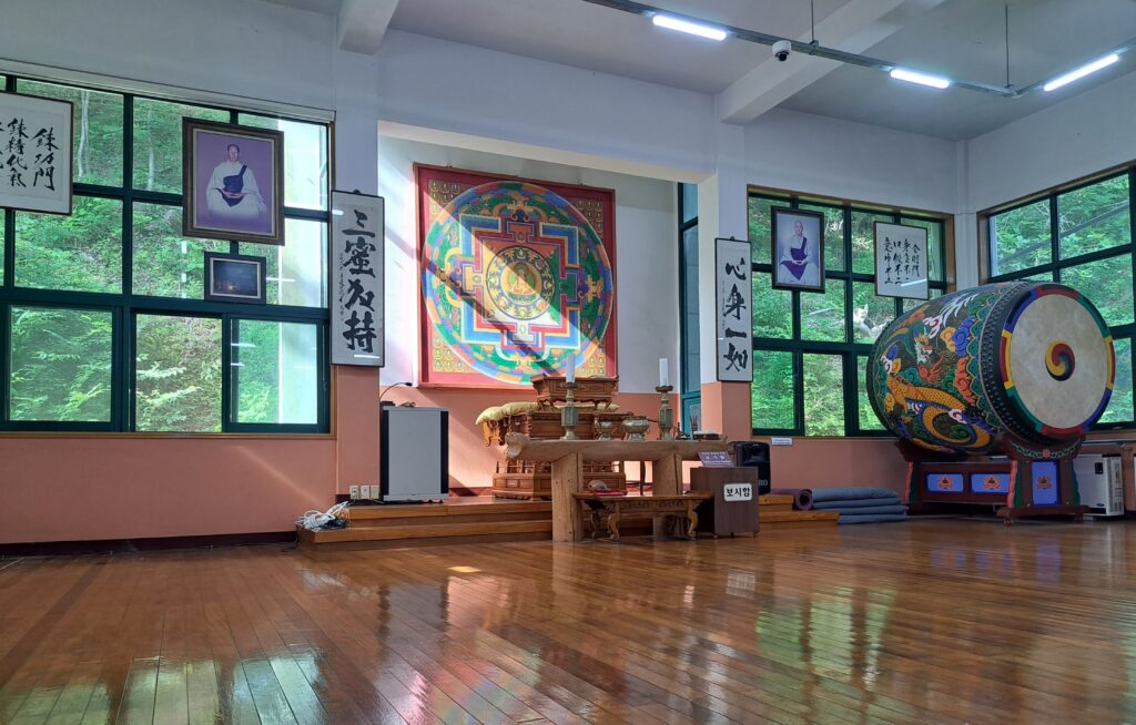 Interior of a martial arts training hall