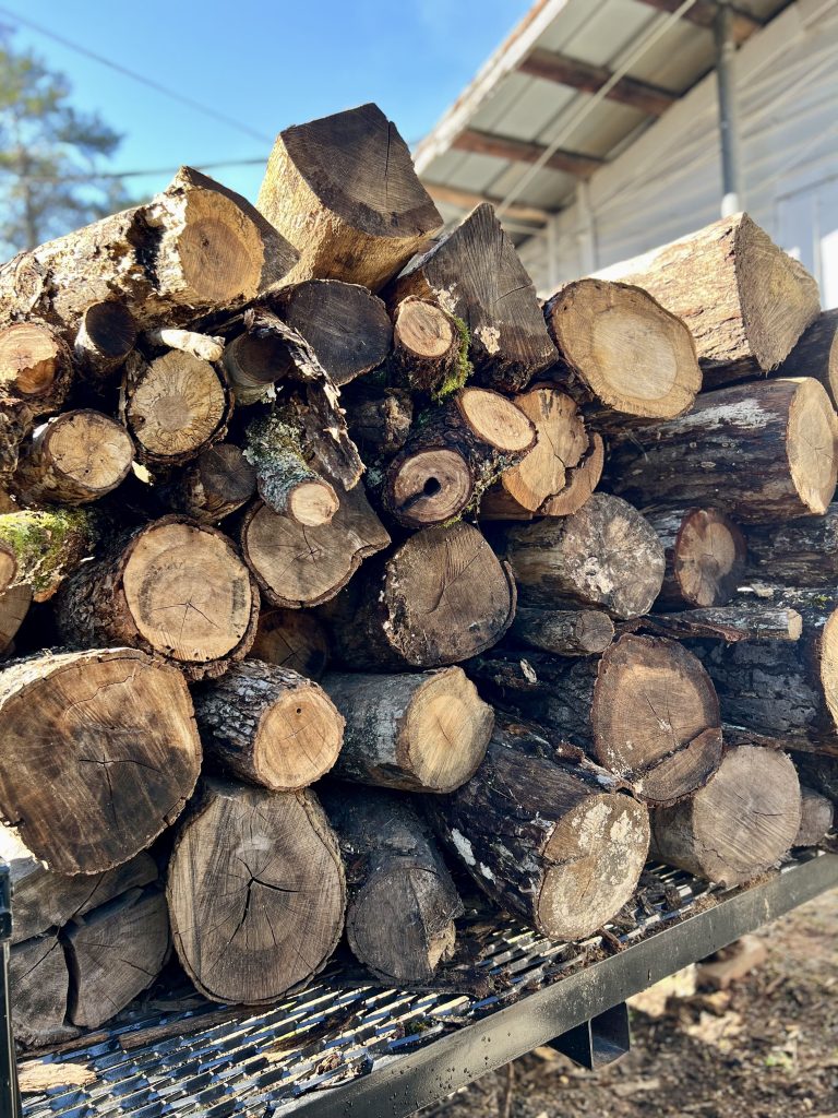 Stack of chopped wood