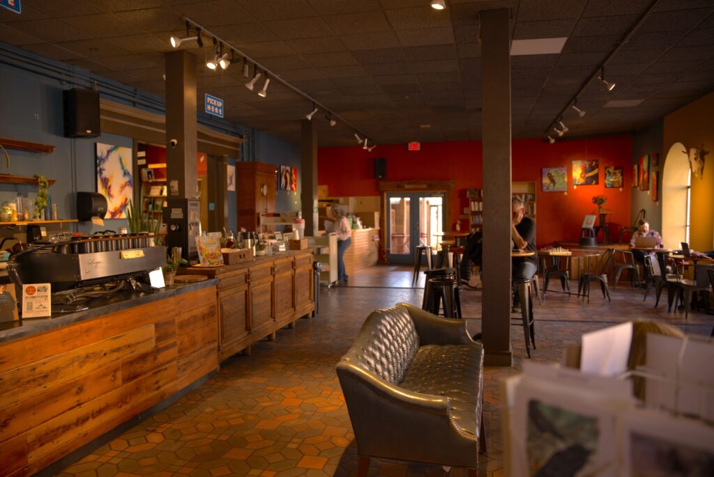 Inside of a coffee shop
