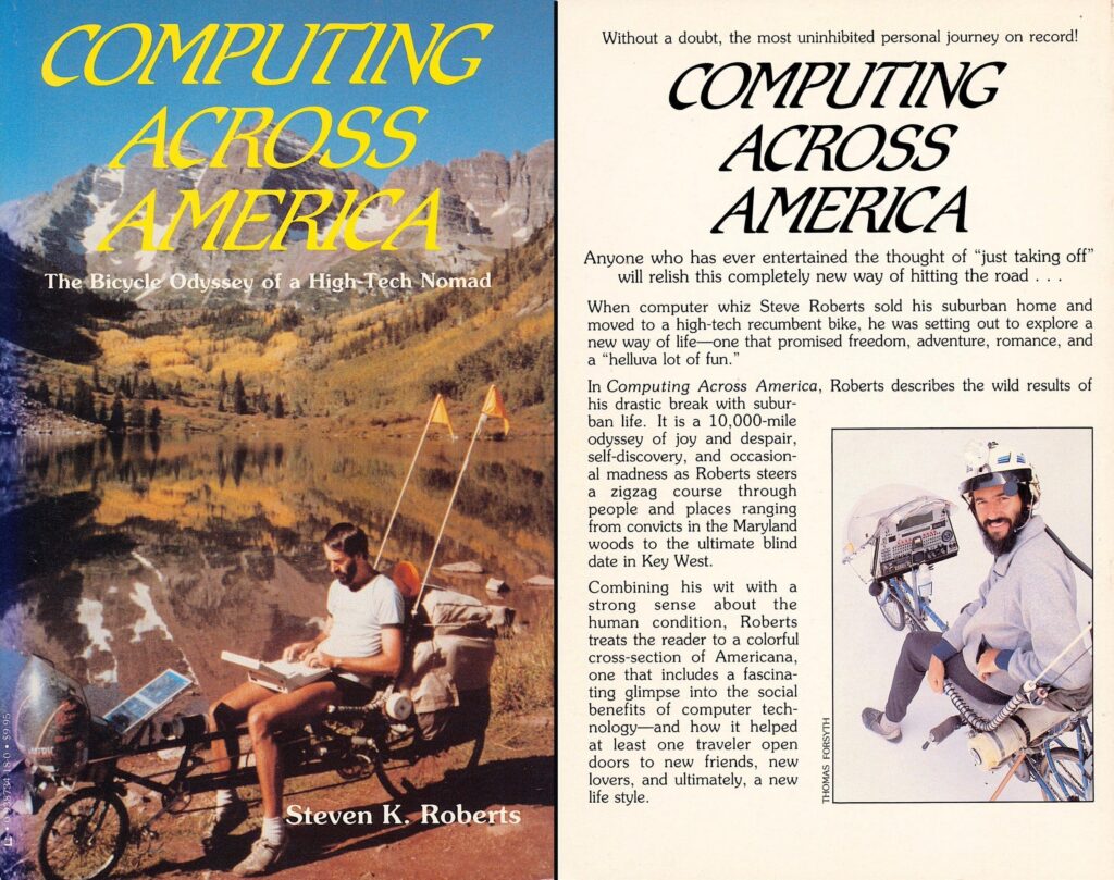 Cover of book with the title Computing Across America and first page of text next to it.