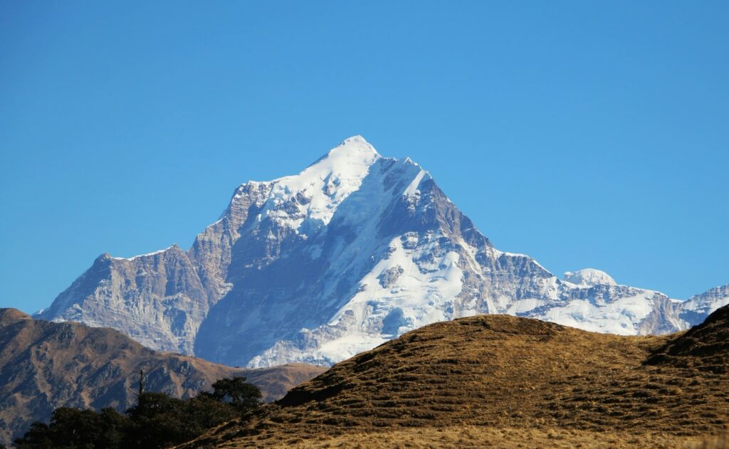 Snow capped peak